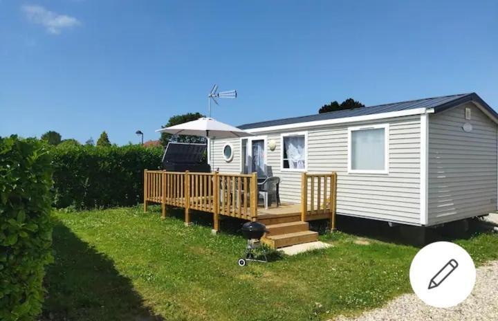 Mobil Home-Les Lins Bleus Biville-sur-Mer Extérieur photo